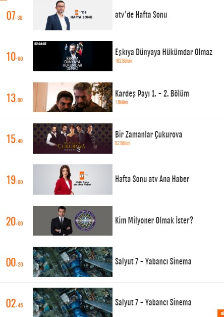Atv Yayın Akışı 4 Nisan 2020 Cumartesi — yayın akışı görseli