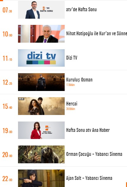 Atv Yayın Akışı 5 Nisan 2020 Pazar — yayın akışı görseli